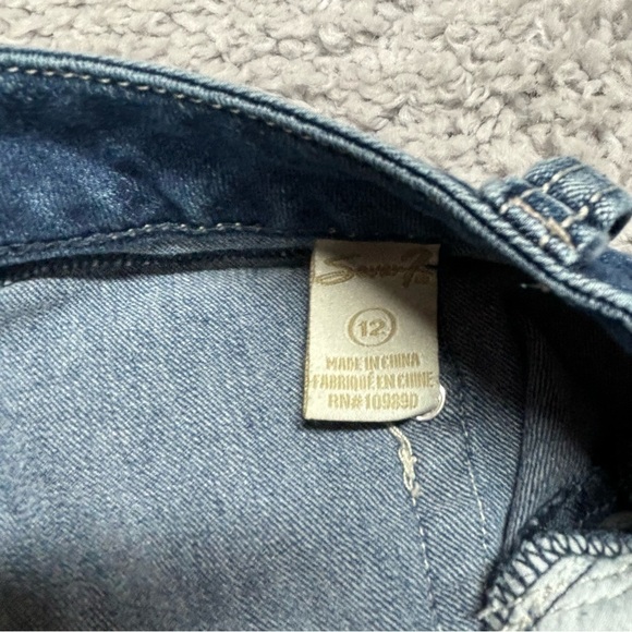 Seven7 Jeans Womens 12 Capri Stretch Regular Classic Casual Beach Vacation Denim - Picture 3 of 6